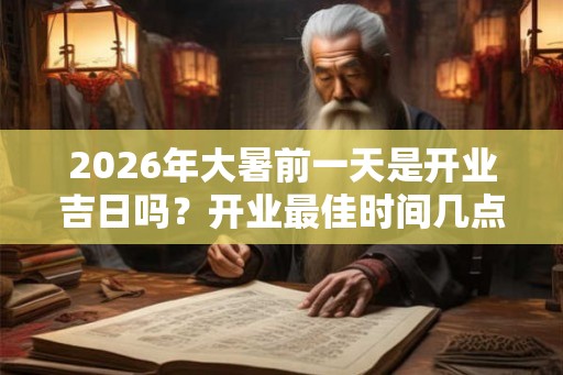 2026年大暑前一天是开业吉日吗？开业最佳时间几点？