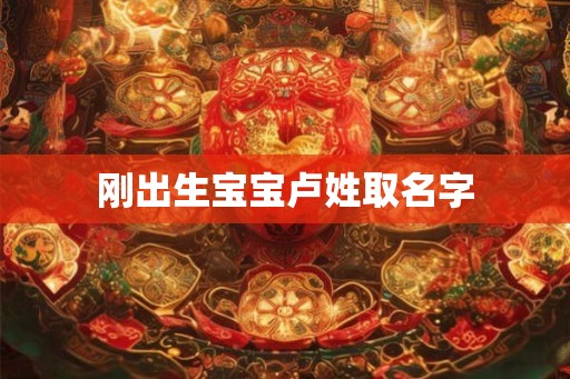 刚出生宝宝卢姓取名字