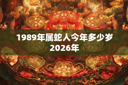1989年属蛇人今年多少岁2026年