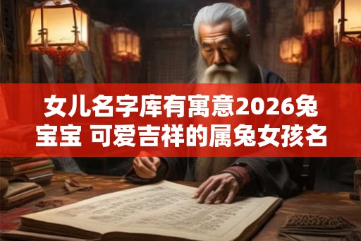 女儿名字库有寓意2026兔宝宝 可爱吉祥的属兔女孩名字