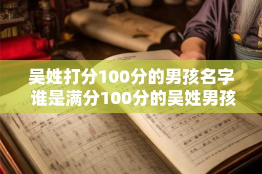 吴姓打分100分的男孩名字 谁是满分100分的吴姓男孩