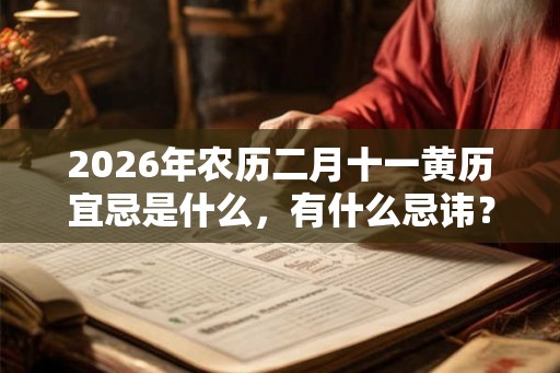 2026年农历二月十一黄历宜忌是什么，有什么忌讳？