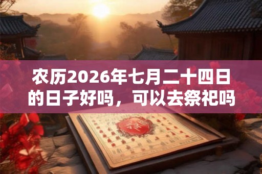 农历2026年七月二十四日的日子好吗，可以去祭祀吗？