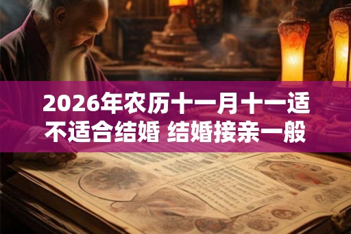 2026年农历十一月十一适不适合结婚 结婚接亲一般是几点