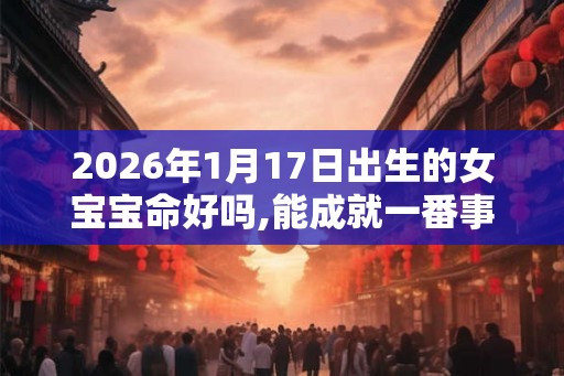 2026年1月17日出生的女宝宝命好吗,能成就一番事业 2026年1月17日出生的女宝宝命好吗,能成就一番事业