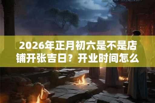 2026年正月初六是不是店铺开张吉日?开业时间怎么选? 2026年正月初六是不是店铺开张吉日?开业时间怎么选?