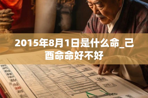 2015年8月1日是什么命_己酉命命好不好 2015年8月1日是什么命_己酉命命好不好