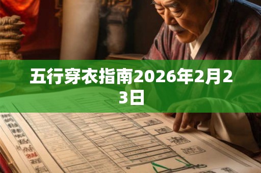 五行穿衣指南2026年2月23日