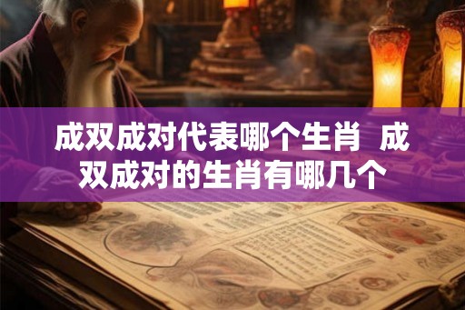 成双成对代表哪个生肖 成双成对的生肖有哪几个 成双成对代表哪个生肖 成双成对的生肖有哪几个