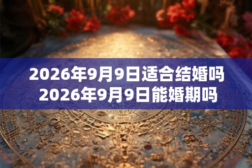 2026年9月9日适合结婚吗 2026年9月9日能婚期吗