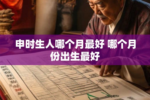 申时生人哪个月最好 哪个月份出生最好