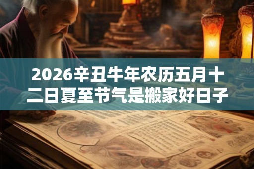 2026辛丑牛年农历五月十二日夏至节气是搬家好日子吗？