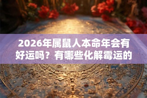 2026年属鼠人本命年会有好运吗？有哪些化解霉运的办法？