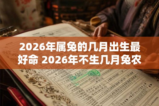 2026年属兔的几月出生最好命 2026年不生几月兔农历