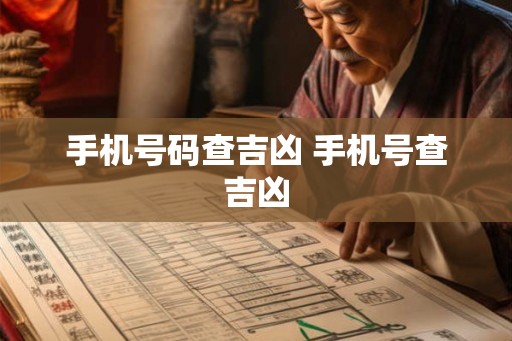 手机号码查吉凶 手机号查吉凶
