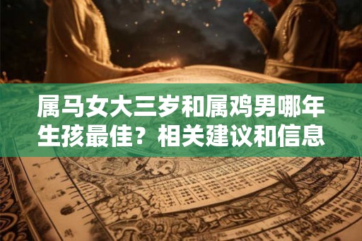 属马女大三岁和属鸡男哪年生孩最佳？相关建议和信息！