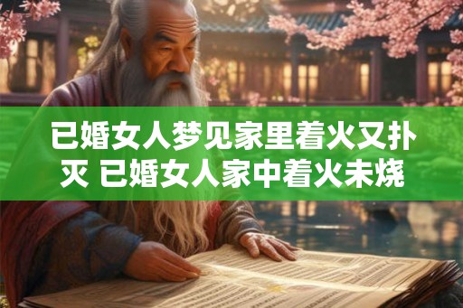 已婚女人梦见家里着火又扑灭 已婚女人家中着火未烧毁预示什么