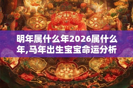 明年属什么年2026属什么年,马年出生宝宝命运分析
