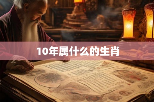 10年属什么的生肖