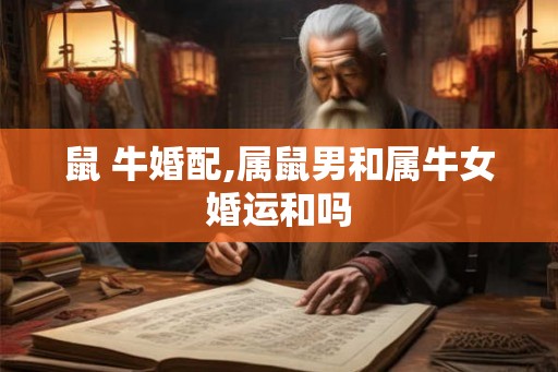 鼠 牛婚配,属鼠男和属牛女婚运和吗