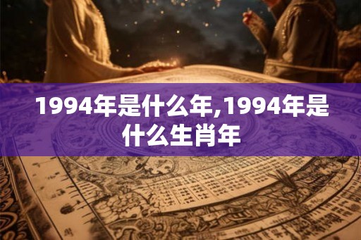 1994年是什么年,1994年是什么生肖年