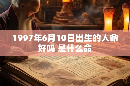 1997年6月10日出生的人命好吗 是什么命