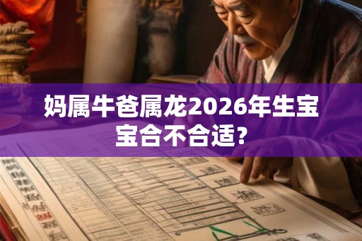 妈属牛爸属龙2026年生宝宝合不合适？