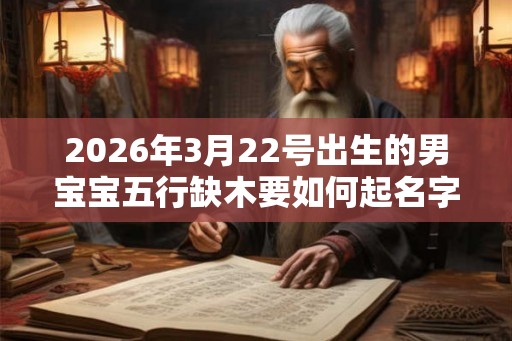 2026年3月22号出生的男宝宝五行缺木要如何起名字 2026年3月22号出生的男宝宝五行缺木要如何起名字