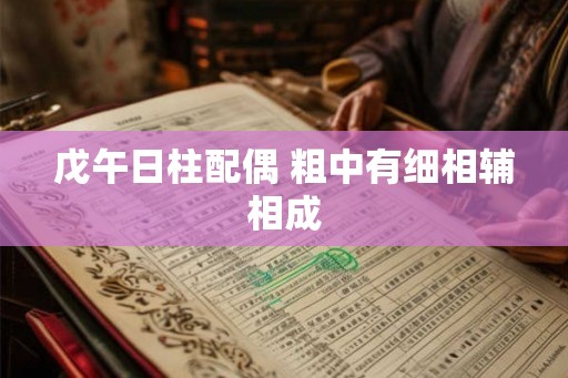 戊午日柱配偶 粗中有细相辅相成