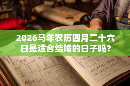 2026马年农历四月二十六日是适合结婚的日子吗？