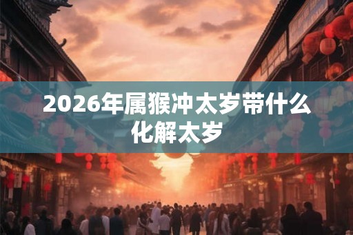 2026年属猴冲太岁带什么化解太岁 2026年属猴冲太岁带什么化解太岁