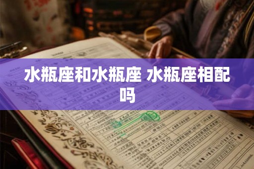 水瓶座和水瓶座 水瓶座相配吗