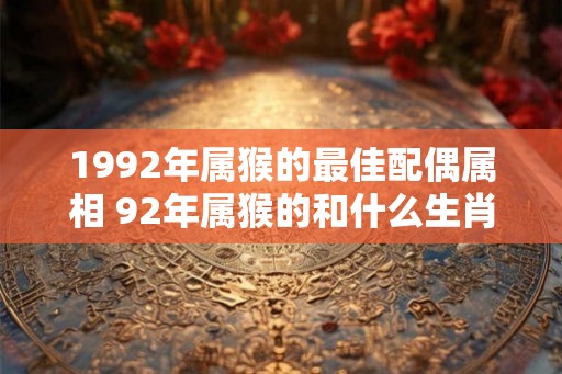 1992年属猴的最佳配偶属相 92年属猴的和什么生肖最配