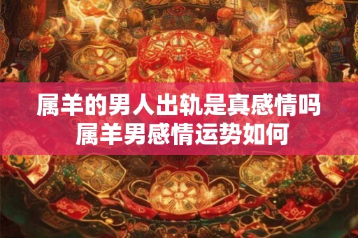 属羊的男人出轨是真感情吗 属羊男感情运势如何