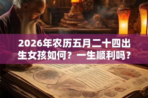 2026年农历五月二十四出生女孩如何？一生顺利吗？