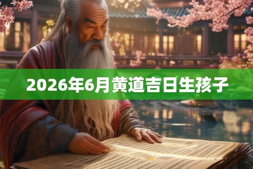 2026年6月黄道吉日生孩子