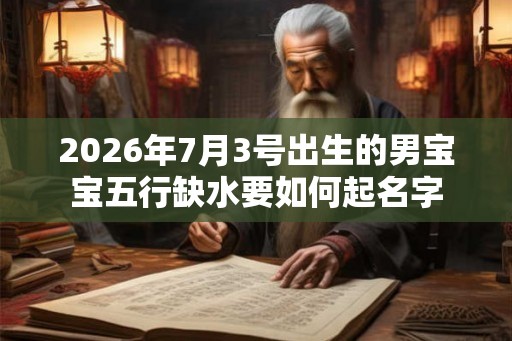 2026年7月3号出生的男宝宝五行缺水要如何起名字
