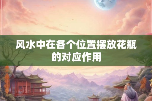 风水中在各个位置摆放花瓶的对应作用