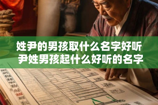 姓尹的男孩取什么名字好听 尹姓男孩起什么好听的名字