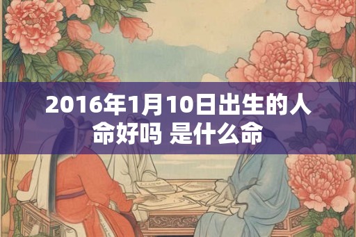 2016年1月10日出生的人命好吗 是什么命