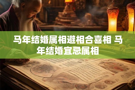 马年结婚属相避相合喜相 马年结婚宜忌属相
