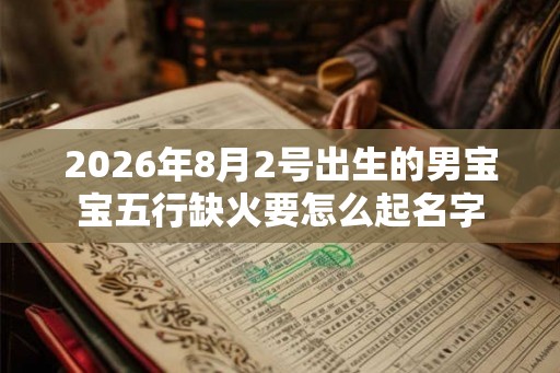 2026年8月2号出生的男宝宝五行缺火要怎么起名字