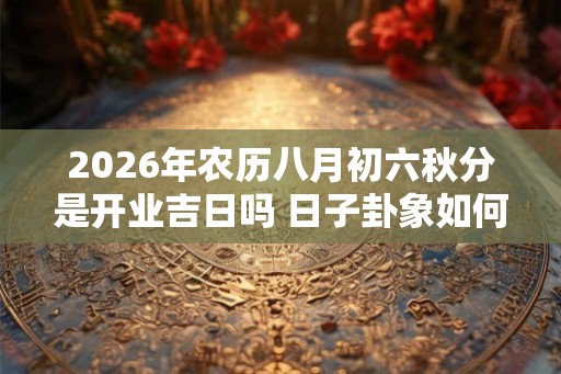 2026年农历八月初六秋分是开业吉日吗 日子卦象如何 2026年农历八月初六秋分是开业吉日吗 日子卦象如何