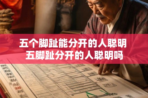 五个脚趾能分开的人聪明 五脚趾分开的人聪明吗