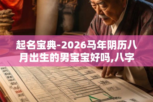 起名宝典-2026马年阴历八月出生的男宝宝好吗,八字好名推荐