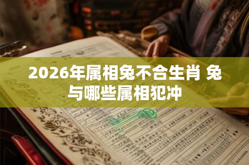 2026年属相兔不合生肖 兔与哪些属相犯冲