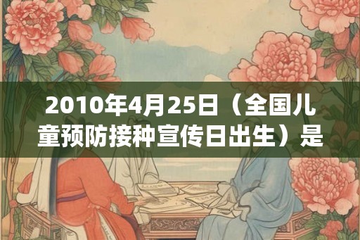 2010年4月25日（全国儿童预防接种宣传日出生）是什么命_命运如何