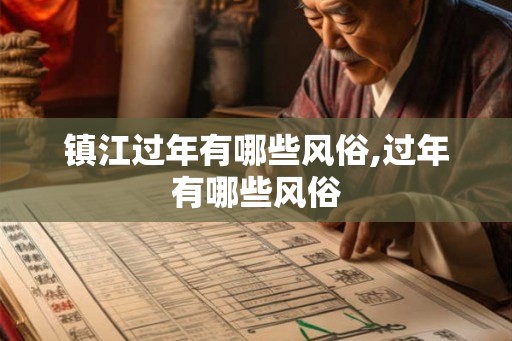 镇江过年有哪些风俗,过年有哪些风俗