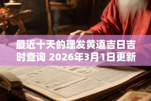 最近十天的理发黄道吉日吉时查询 2026年3月1日更新 最近十天的理发黄道吉日吉时查询 2026年3月1日更新