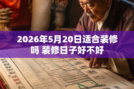 2026年5月20日适合装修吗 装修日子好不好